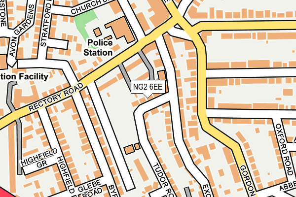 NG2 6EE map - OS OpenMap – Local (Ordnance Survey)