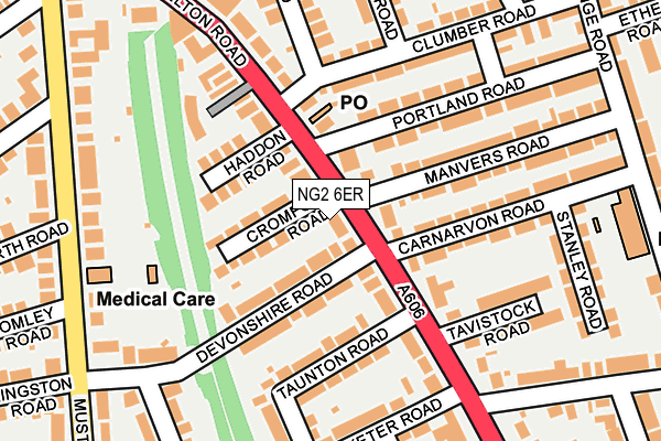 NG2 6ER map - OS OpenMap – Local (Ordnance Survey)