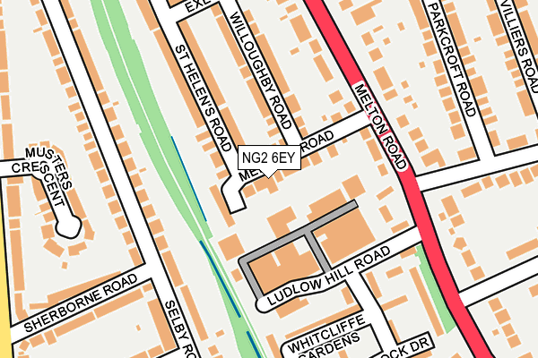 NG2 6EY map - OS OpenMap – Local (Ordnance Survey)