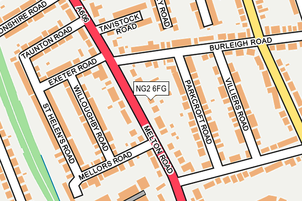 NG2 6FG map - OS OpenMap – Local (Ordnance Survey)