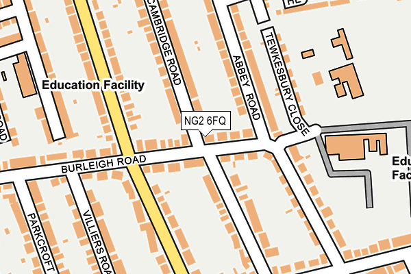 NG2 6FQ map - OS OpenMap – Local (Ordnance Survey)