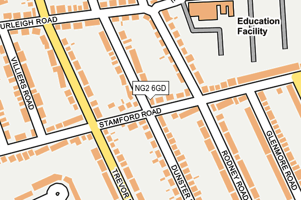 NG2 6GD map - OS OpenMap – Local (Ordnance Survey)