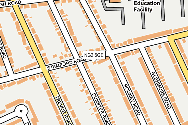 NG2 6GE map - OS OpenMap – Local (Ordnance Survey)