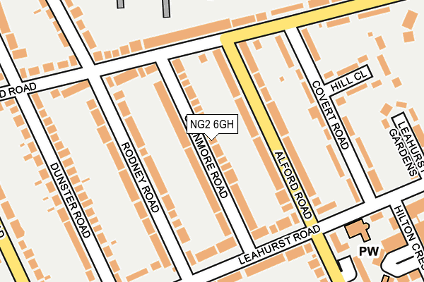 NG2 6GH map - OS OpenMap – Local (Ordnance Survey)