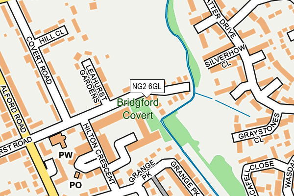 NG2 6GL map - OS OpenMap – Local (Ordnance Survey)