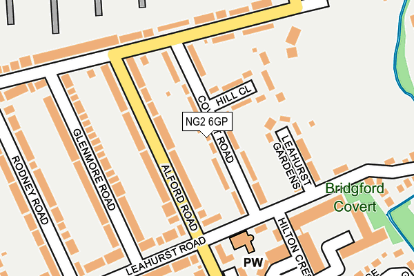 NG2 6GP map - OS OpenMap – Local (Ordnance Survey)