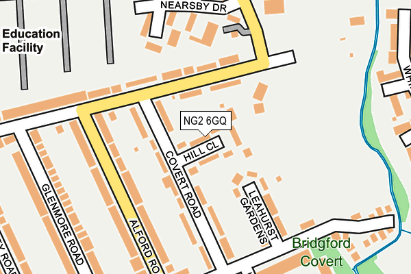 NG2 6GQ map - OS OpenMap – Local (Ordnance Survey)