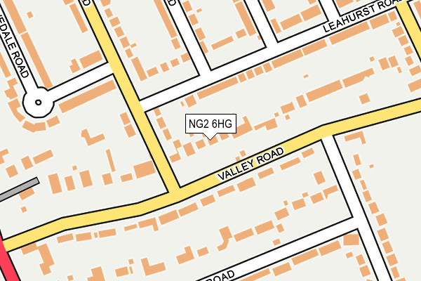 NG2 6HG map - OS OpenMap – Local (Ordnance Survey)