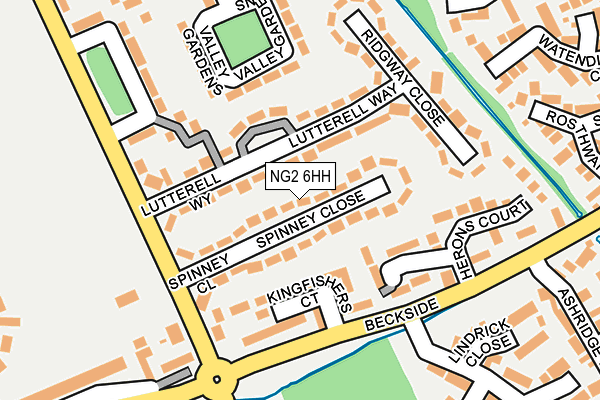 NG2 6HH map - OS OpenMap – Local (Ordnance Survey)