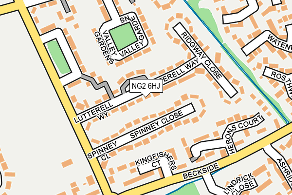 NG2 6HJ map - OS OpenMap – Local (Ordnance Survey)