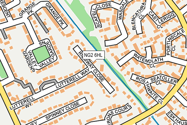 NG2 6HL map - OS OpenMap – Local (Ordnance Survey)