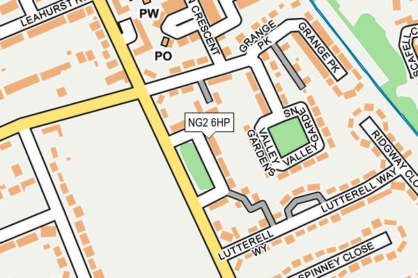 NG2 6HP map - OS OpenMap – Local (Ordnance Survey)