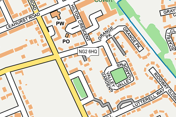 NG2 6HQ map - OS OpenMap – Local (Ordnance Survey)