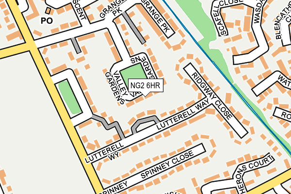 NG2 6HR map - OS OpenMap – Local (Ordnance Survey)