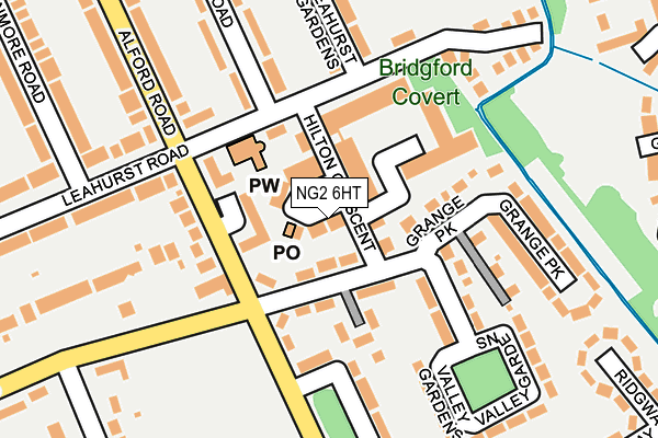 NG2 6HT map - OS OpenMap – Local (Ordnance Survey)