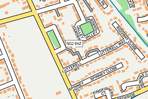 NG2 6HZ map - OS OpenMap – Local (Ordnance Survey)