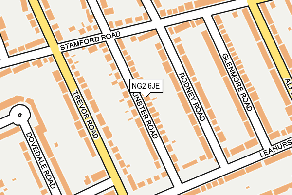 NG2 6JE map - OS OpenMap – Local (Ordnance Survey)