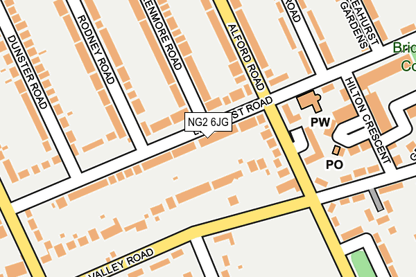 NG2 6JG map - OS OpenMap – Local (Ordnance Survey)