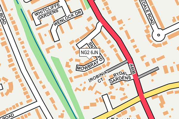 NG2 6JN map - OS OpenMap – Local (Ordnance Survey)