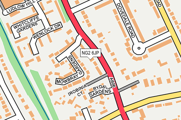 NG2 6JP map - OS OpenMap – Local (Ordnance Survey)
