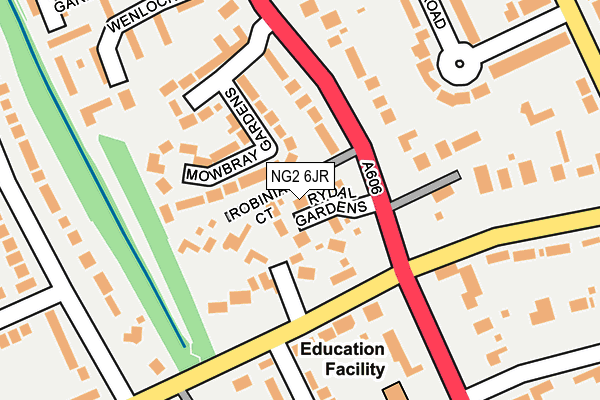 NG2 6JR map - OS OpenMap – Local (Ordnance Survey)