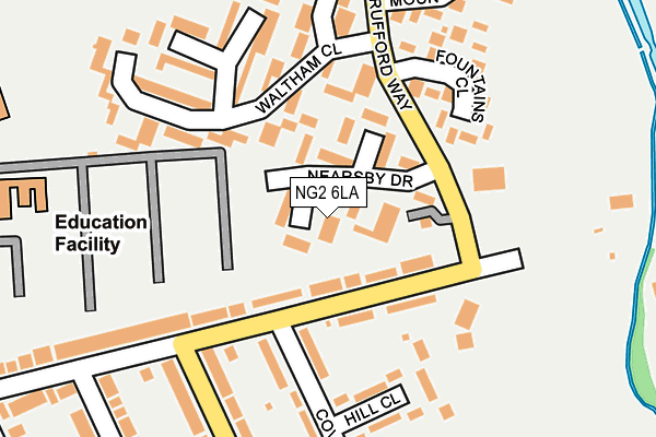 NG2 6LA map - OS OpenMap – Local (Ordnance Survey)