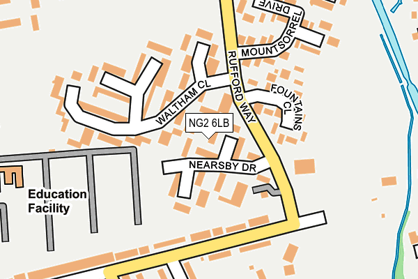 NG2 6LB map - OS OpenMap – Local (Ordnance Survey)