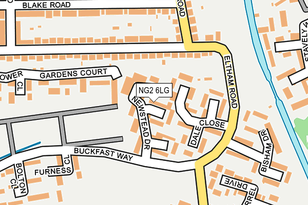 NG2 6LG map - OS OpenMap – Local (Ordnance Survey)