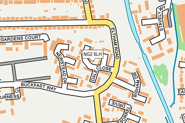 NG2 6LH map - OS OpenMap – Local (Ordnance Survey)