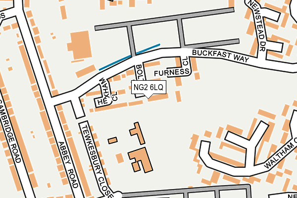 NG2 6LQ map - OS OpenMap – Local (Ordnance Survey)