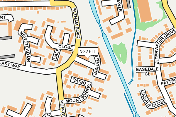 NG2 6LT map - OS OpenMap – Local (Ordnance Survey)