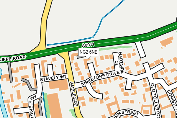 NG2 6NE map - OS OpenMap – Local (Ordnance Survey)