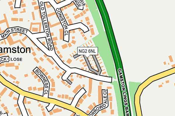 NG2 6NL map - OS OpenMap – Local (Ordnance Survey)