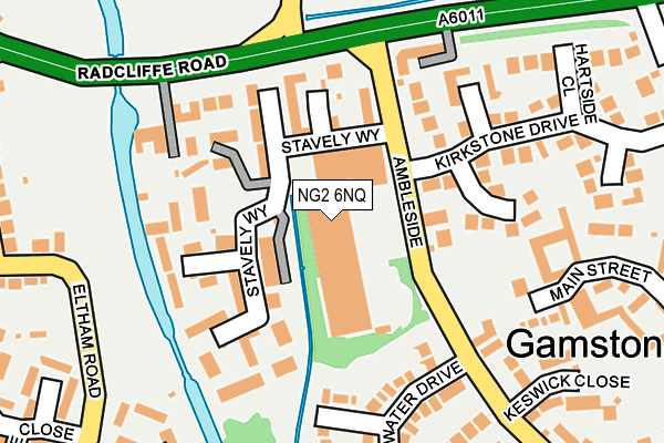 NG2 6NQ map - OS OpenMap – Local (Ordnance Survey)