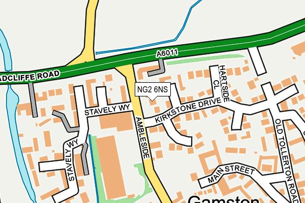 NG2 6NS map - OS OpenMap – Local (Ordnance Survey)