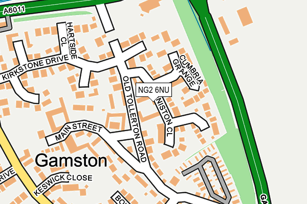 NG2 6NU map - OS OpenMap – Local (Ordnance Survey)