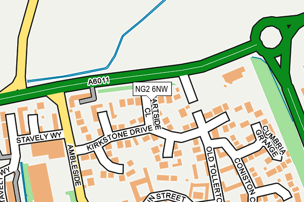 NG2 6NW map - OS OpenMap – Local (Ordnance Survey)