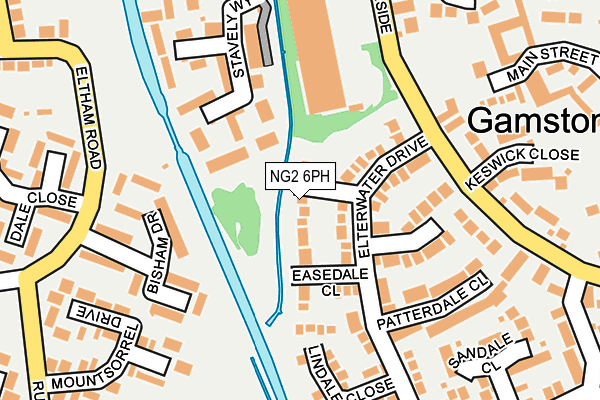 NG2 6PH map - OS OpenMap – Local (Ordnance Survey)