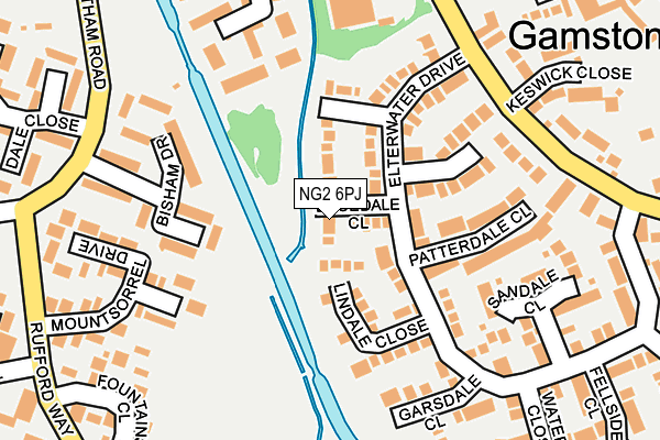 NG2 6PJ map - OS OpenMap – Local (Ordnance Survey)