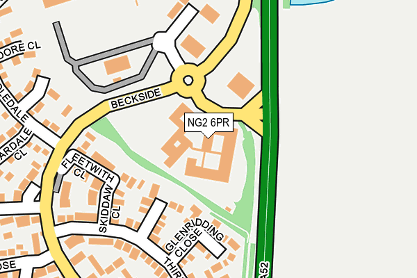 NG2 6PR map - OS OpenMap – Local (Ordnance Survey)