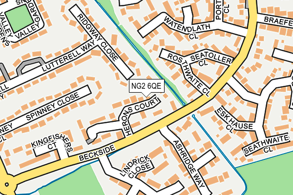 NG2 6QE map - OS OpenMap – Local (Ordnance Survey)