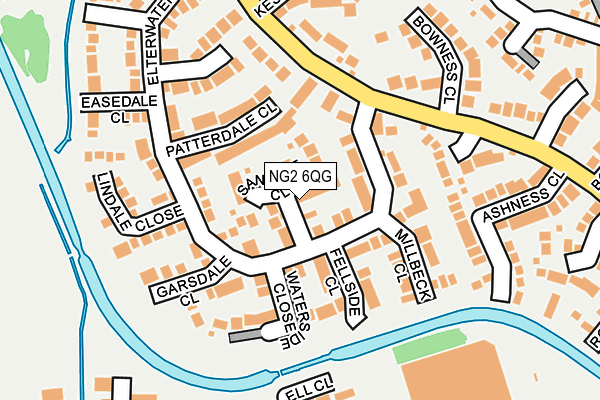NG2 6QG map - OS OpenMap – Local (Ordnance Survey)