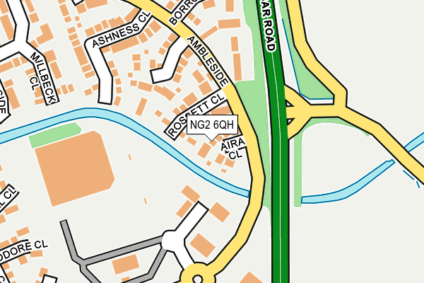 NG2 6QH map - OS OpenMap – Local (Ordnance Survey)