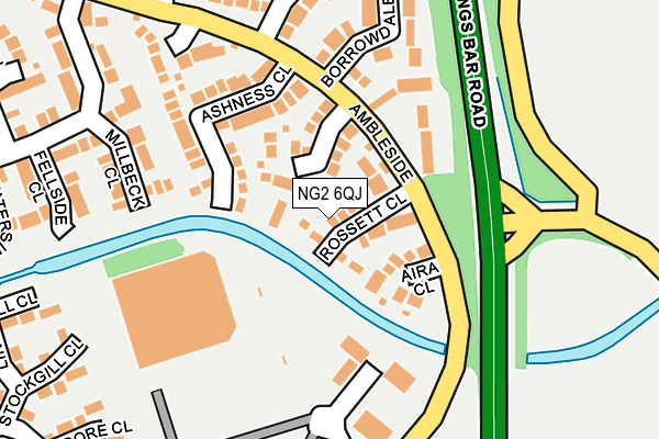 NG2 6QJ map - OS OpenMap – Local (Ordnance Survey)