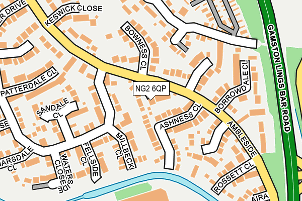 NG2 6QP map - OS OpenMap – Local (Ordnance Survey)