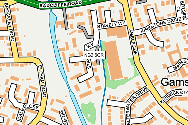 NG2 6QR map - OS OpenMap – Local (Ordnance Survey)
