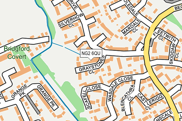 NG2 6QU map - OS OpenMap – Local (Ordnance Survey)