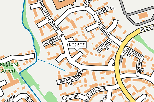 NG2 6QZ map - OS OpenMap – Local (Ordnance Survey)