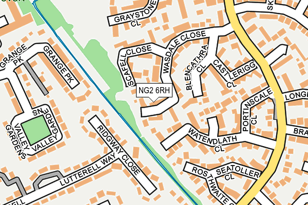 NG2 6RH map - OS OpenMap – Local (Ordnance Survey)