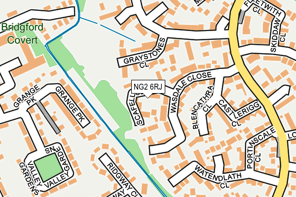 NG2 6RJ map - OS OpenMap – Local (Ordnance Survey)